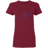 Bible Verses Ladies' 5.3 oz. T-Shirt - "Psalms 61:2" Design 10 - Meditate Healing Christian Store