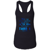 Bible Verses Ladies Ideal Racerback Tank - "Psalm 61:2" Design 6 - Meditate Healing Christian Store