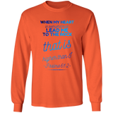 Bible Verse Ladies' Cotton Long Sleeve T-Shirt - Lead Me To The Rock That Is Higher Than I ~Psalms 61:2~ Design 18