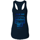 Bible Verses Ladies Ideal Racerback Tank - "Psalm 61:2" Design 5 - Meditate Healing Christian Store