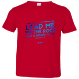 Bible Verse Toddler Jersey T-Shirt - "Psalms 61:2" Design 12 - Meditate Healing Christian Store