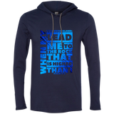 Bible Verse Men Long Sleeve T-Shirt Hoodie - "Psalm 61:2" Design 20 - Meditate Healing Christian Store