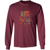 Bible Verse Long Sleeve Ultra Cotton T-Shirt - "Psalm 73:26" Design 1 - Meditate Healing Christian Store