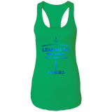 Bible Verses Ladies Ideal Racerback Tank - "Psalm 61:2" Design 1 - Meditate Healing Christian Store