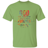 Bible Verse Men 5.3 oz. T-Shirt - "Psalm 73:26" Design 1 - Meditate Healing Christian Store