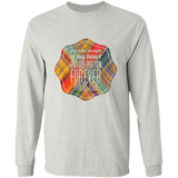 Bible Verse Long Sleeve Ultra Cotton T-Shirt - "Psalm 73:26" Design 4 - Meditate Healing Christian Store