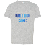 Bible Verse Toddler Jersey T-Shirt - "Psalms 61:2" Design 4 - Meditate Healing Christian Store