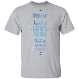 Bible Verse Men 5.3 oz. T-Shirt - "Psalm 61:2" Design 3 - Meditate Healing Christian Store