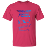 Bible Verse Men 5.3 oz. T-Shirt - "Psalm 61:2" Design 18 - Meditate Healing Christian Store