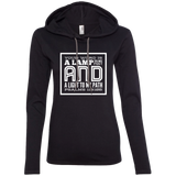 Bible Verse Ladies' Long Sleeve T-Shirt Hoodie - "Psalm 119:105" Design 12 (White Font) - Meditate Healing Christian Store