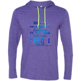 Bible Verse Men Long Sleeve T-Shirt Hoodie - "Psalm 61:2" Design 6 - Meditate Healing Christian Store