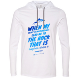 Bible Verse Men Long Sleeve T-Shirt Hoodie - "Psalm 61:2" Design 14 - Meditate Healing Christian Store