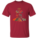 Bible Verse Men 5.3 oz. T-Shirt - "Psalm 73:26" Design 2 - Meditate Healing Christian Store