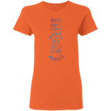 Bible Verses Ladies' 5.3 oz. T-Shirt - "Psalm 61:2" Design 2 - Meditate Healing Christian Store