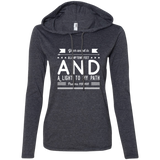 Bible Verse Ladies' Long Sleeve T-Shirt Hoodie - "Psalm 119:105" Design 14 (White Font) - Meditate Healing Christian Store