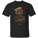 Bible Verse Men 5.3 oz. T-Shirt - "Psalm 73:26" Design 13 - Meditate Healing Christian Store