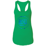 Bible Verses Ladies Ideal Racerback Tank - "Psalm 61:2" Design 8 - Meditate Healing Christian Store