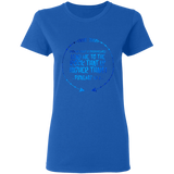 Bible Verses Ladies' 5.3 oz. T-Shirt - "Psalm 61:2" Design 8 - Meditate Healing Christian Store