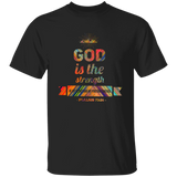 Bible Verse Men 5.3 oz. T-Shirt - "Psalm 73:26" Design 2 - Meditate Healing Christian Store