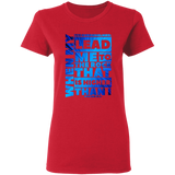 Bible Verses Ladies' 5.3 oz. T-Shirt - "Psalm 61:2" Design 20 - Meditate Healing Christian Store