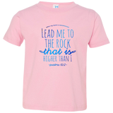 Bible Verse Toddler Jersey T-Shirt - "Psalms 61:2" Design 7 - Meditate Healing Christian Store