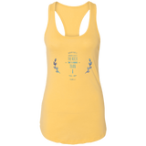 Bible Verses Ladies Ideal Racerback Tank - "Psalm 61:2" Design 10 - Meditate Healing Christian Store