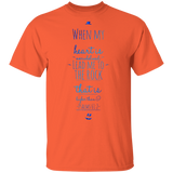 Bible Verse Men 5.3 oz. T-Shirt - "Psalm 61:2" Design 3 - Meditate Healing Christian Store