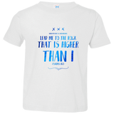 Bible Verse Toddler Jersey T-Shirt - "Psalms 61:2" Design 11 - Meditate Healing Christian Store