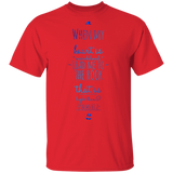 Bible Verse Men 5.3 oz. T-Shirt - "Psalm 61:2" Design 3 - Meditate Healing Christian Store
