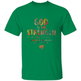 Bible Verse Men 5.3 oz. T-Shirt - "Psalm 73:26" Design 12 - Meditate Healing Christian Store