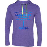 Bible Verse Men Long Sleeve T-Shirt Hoodie - "Psalm 61:2" Design 1 - Meditate Healing Christian Store