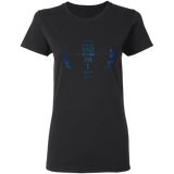 Bible Verses Ladies' 5.3 oz. T-Shirt - "Psalms 61:2" Design 10 - Meditate Healing Christian Store