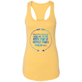 Bible Verses Ladies Ideal Racerback Tank - "Psalm 61:2" Design 8 - Meditate Healing Christian Store