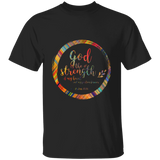 Bible Verse Men 5.3 oz. T-Shirt - "Psalm 73:26" Design 9 - Meditate Healing Christian Store