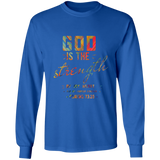 Bible Verse Long Sleeve Ultra Cotton T-Shirt - "Psalm 73:26" Design 6 - Meditate Healing Christian Store