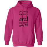 Bible Verse Men G185 Pullover Hoodie 8 oz. - Your Word Is Light To My Path ~Psalm 119:105~ Design 9