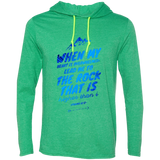 Bible Verse Men Long Sleeve T-Shirt Hoodie - "Psalm 61:2" Design 14 - Meditate Healing Christian Store