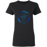 Bible Verses Ladies' 5.3 oz. T-Shirt - "Psalm 61:2" Design 19 - Meditate Healing Christian Store