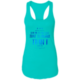 Bible Verses Ladies Ideal Racerback Tank - "Psalm 61:2" Design 11 - Meditate Healing Christian Store
