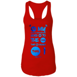 Bible Verses Ladies Ideal Racerback Tank - "Psalm 61:2" Design 9 - Meditate Healing Christian Store