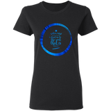 Bible Verses Ladies' 5.3 oz. T-Shirt - "Psalm 61:2" Design 15 - Meditate Healing Christian Store