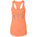 Bible Verses Ladies Ideal Racerback Tank - "Psalm 61:2" Design 10 - Meditate Healing Christian Store