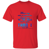 Bible Verse Men 5.3 oz. T-Shirt - "Psalm 61:2" Design 6 - Meditate Healing Christian Store