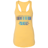 Bible Verses Ladies Ideal Racerback Tank - "Psalm 61:2" Design 4 - Meditate Healing Christian Store