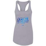 Bible Verses Ladies Ideal Racerback Tank - "Psalm 61:2" Design 12 - Meditate Healing Christian Store