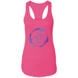 Bible Verses Ladies Ideal Racerback Tank - "Psalm 61:2" Design 19 - Meditate Healing Christian Store