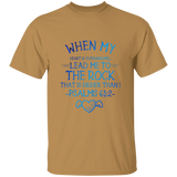 Bible Verse Men 5.3 oz. T-Shirt - "Psalm 61:2" Design 17 - Meditate Healing Christian Store