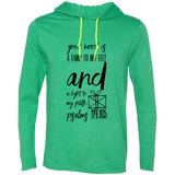 Bible Verse Men Long Sleeve T-Shirt Hoodie - "Psalm 119:105" Design 18 (Black Font) - Meditate Healing Christian Store