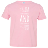Bible Verse Toddler Jersey T-Shirt - "Psalm 119:105" Design 20 (White Font) - Meditate Healing Christian Store