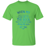 Bible Verse Men 5.3 oz. T-Shirt - "Psalm 61:2" Design 17 - Meditate Healing Christian Store